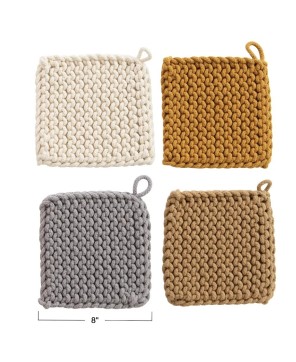 Handmade Cotton Crocheted Potholder – Heat-Resistant & Stylish