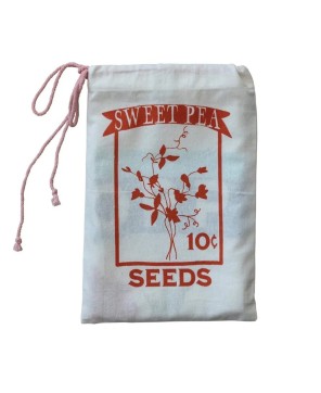 Cotton Printed Tea Towels – Set of 2 w/ Vintage Seed Packet Design