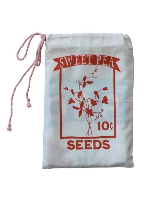 Cotton Printed Tea Towels – Set of 2 w/ Vintage Seed Packet Design