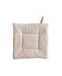 Woven Hemp Fiber & Cotton Canvas Pot Holder w/ Patch
