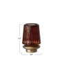 Recycled Glass & Metal LED Table Lamp Touch Sensor