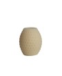 Flameless LED Debossed Pillar Candle with 6-Hour Timer - Cream Color