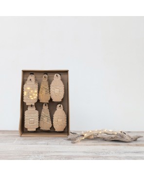 LED String Lights on 3 Styles of Paper Lantern Display Cards