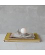 LED Orb Light with Snail Shaped Holder, Set of 2, Stoneware, Cream