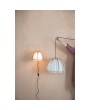 Rattan and Cotton Pendant Lamp with 4' Cord in Natural Boho Style
