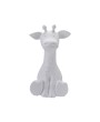 Stoneware Giraffe Shaped Lamp with Cut-Outs and Inline Switch