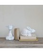 Stoneware Giraffe Shaped Lamp with Cut-Outs and Inline Switch