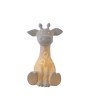 Stoneware Giraffe Shaped Lamp with Cut-Outs and Inline Switch