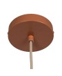 Metal Scalloped Pendant Lamp with 6' Cord in Clay Color