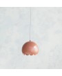 Metal Scalloped Pendant Lamp with 6' Cord in Clay Color