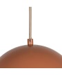 Metal Scalloped Pendant Lamp with 6' Cord in Clay Color