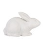 Stoneware Rabbit Shaped Lamp with Inline Switch in Bisque White