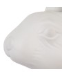 Stoneware Rabbit Shaped Lamp with Inline Switch in Bisque White