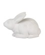 Stoneware Rabbit Shaped Lamp with Inline Switch in Bisque White