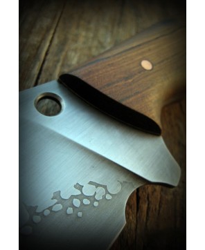 Bushcraft Knife with Leather Sheath & Ferro Rod