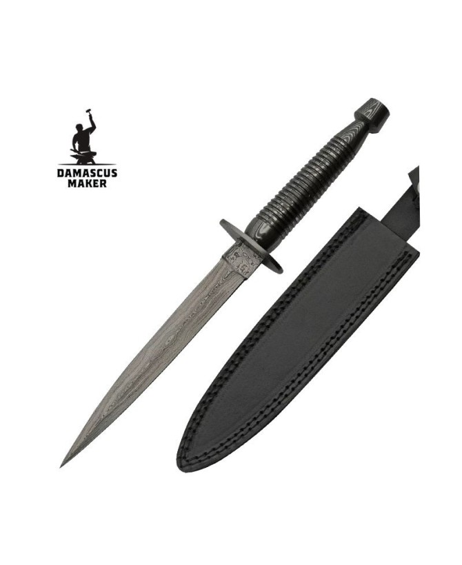 Damascus Steel Commando Dagger