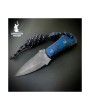 Handmade Mokuti Damascus Dagger – Sharp Edge with Leather Sheath