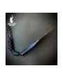Handmade Mokuti Damascus Dagger – Sharp Edge with Leather Sheath