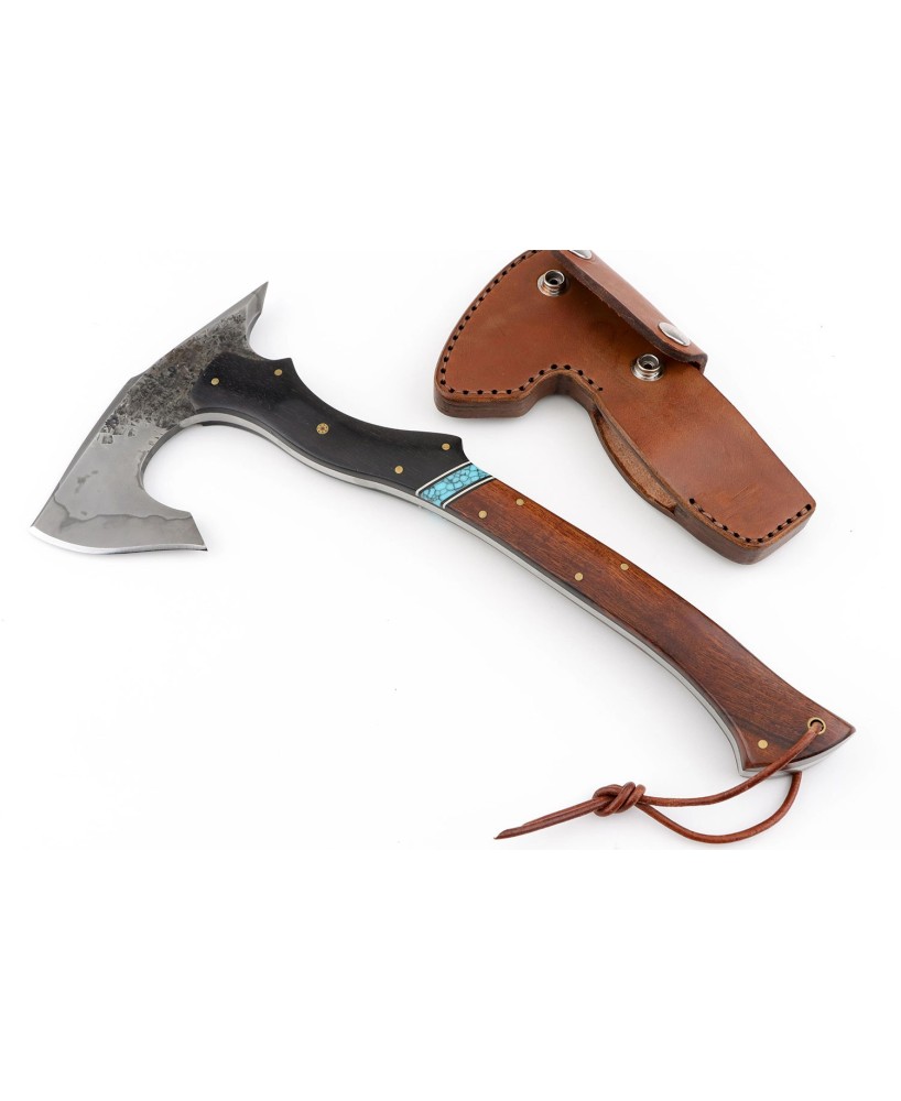 Banahogg Compact W2 Steel Tactical Axe with Leather Sheath