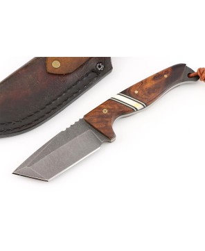 Rakkr Fixed Blade Knife by Vorn Knives – Desert Ironwood