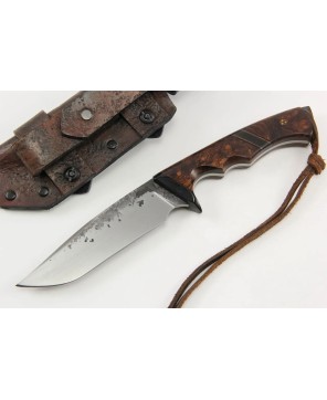 Forged Clip Point Knife with Ironwood Handle