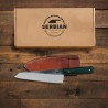 Hand Forged Chef Knife Serbian – Carbon Steel Blade