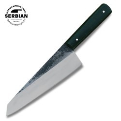 Hand Forged Chef Knife Serbian – Carbon Steel Blade