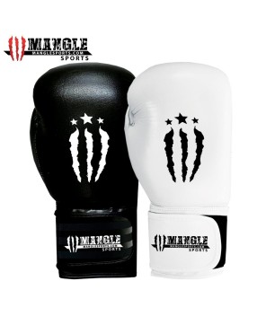 MMA Padded Boxing Gloves - Black/White