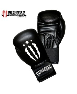 MMA Padded Boxing Gloves - Black/White