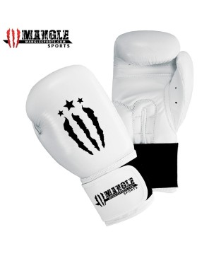 MMA Padded Boxing Gloves - Black/White