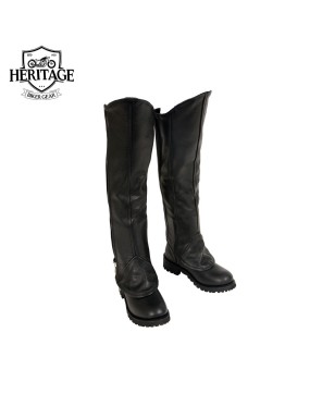 Premium Ladies Knee High Half Chaps - 1.0-1.1mm Cowhide Leather