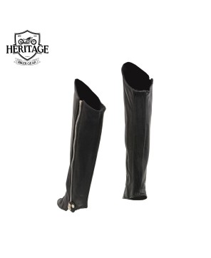 Premium Ladies Knee High Half Chaps - 1.0-1.1mm Cowhide Leather