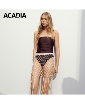 Acadia® Stunning Dark Brown High Leg Swimsuit