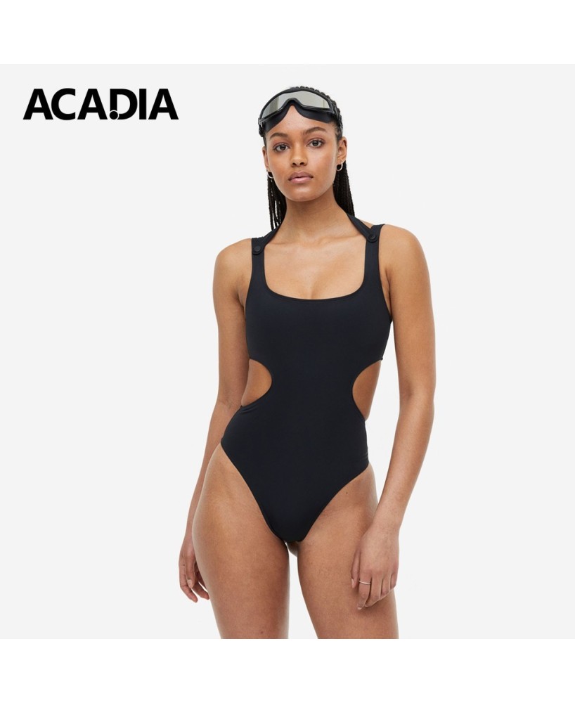 Acadia® High-Leg Cut-Out Swimsuit - Sleek and Stylish Swimwear