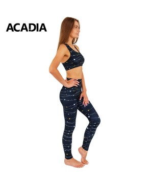 Acadia® To The Moon & Back Lucy Navy Blue Leggings Yoga Pants - Women