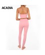 Acadia® Dusty Pink Cassi Mesh Pockets Workout Leggings - Women