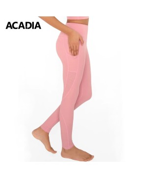 Acadia® Dusty Pink Cassi Mesh Pockets Workout Leggings - Women