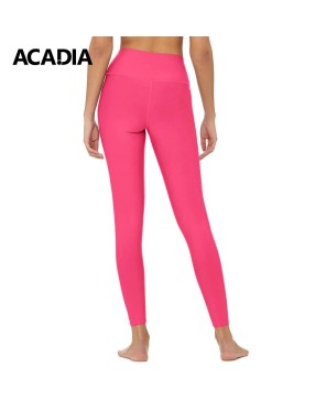 Acadia® Neon Pink Lucy Bright Performance Leggings - Women's Yoga Pants