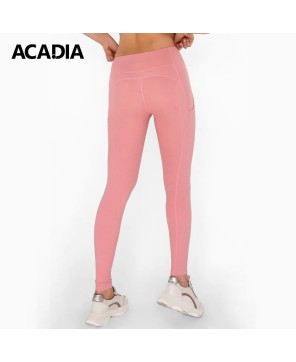 Acadia® Dusty Pink Cassi Side Pockets Workout Leggings - Women