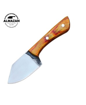 Almazan® Handmade Cleaver Chef and Skinning Knife Set with Leather Sheaths