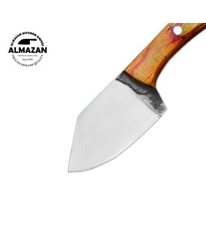 Almazan® Handmade Cleaver Chef and Skinning Knife Set with Leather Sheaths