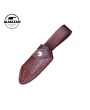 Almazan® Handmade Cleaver Chef and Skinning Knife Set with Leather Sheaths