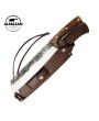 Almazan® Handmade Serbian Bushcraft and Camping Knife Set with Leather Sheaths