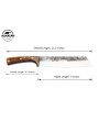 Almazan® Handmade Serbian Bushcraft and Camping Knife Set with Leather Sheaths