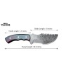 Tracker® Damascus Steel Knife Set with Micarta Handle