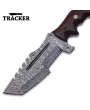 Tracker® Damascus Steel Knives Set with Leather Sheath