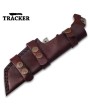 Tracker® Damascus Steel Knives Set with Leather Sheath