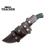 Tracker® Handmade High Quality Damascus Steel, Tracker Knives 2 Pcs Set With Leather Sheath