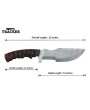 Tracker® Handmade High Quality Damascus Steel, Tracker Knives 2 Pcs Set With Leather Sheath