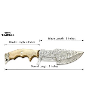 Tracker® Handmade High Quality Damascus Tracker Knives 2 Pcs Set